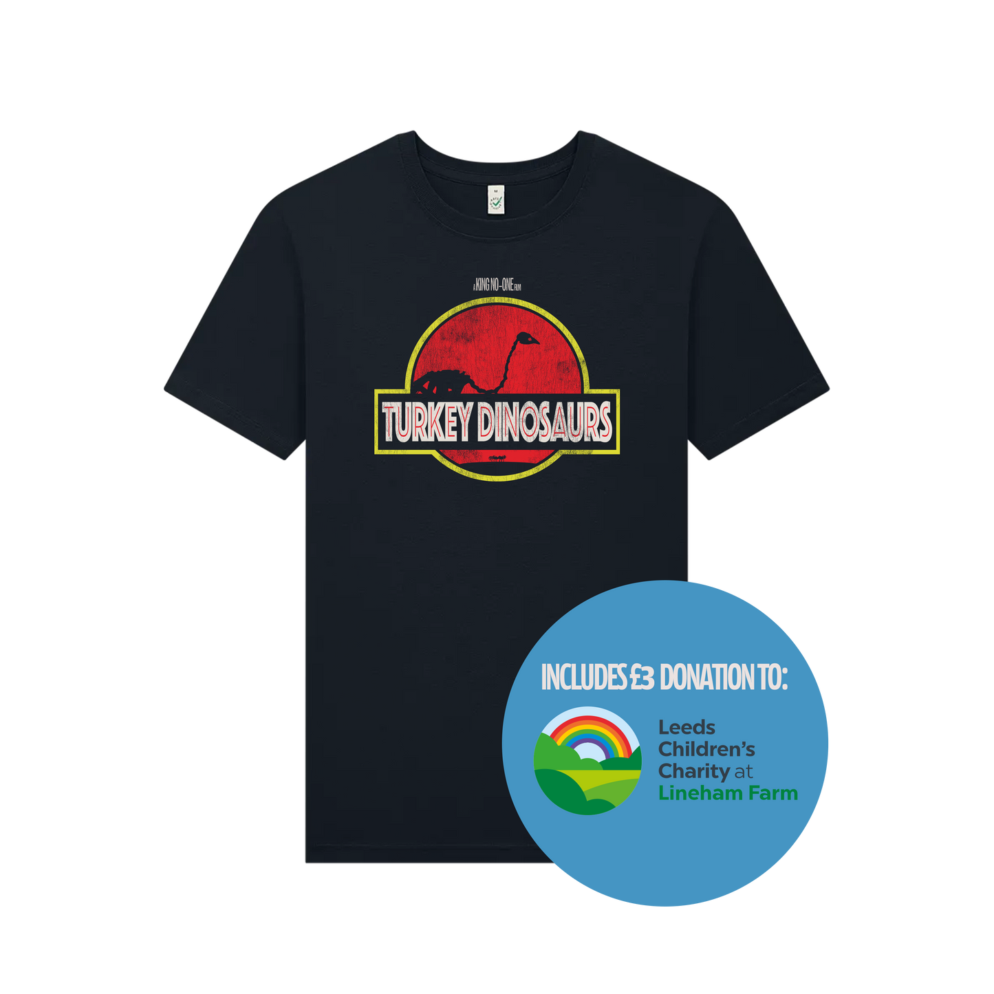 TURKEY DINOSAURS T-SHIRT w/ CHARITABLE DONATION